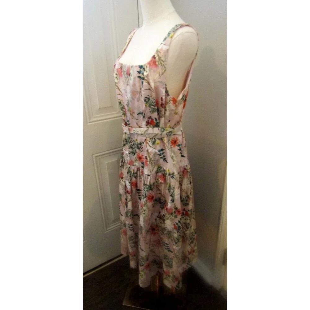 Antonio Melani Women’s Floral Fit & Flare Cotton Lined Dress – Size 14